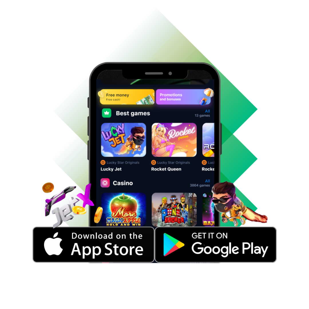 Download Application from Lucky Star and receive 100$ bonus instantly.